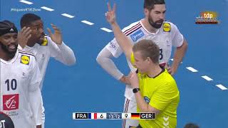 IHF Mens World Handball Ch POLSWE 2023  Quarterfinals France vs Germany [upl. by Nikaniki646]