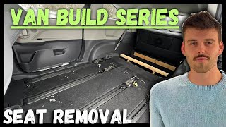 Minivan Build PART 1 removing the seats  Solo VanLife in 2023 Toyota Sienna Hybrid [upl. by Oilisab]