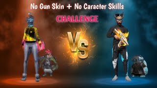 No Gun Skin  No Caracter Skills Challenge 💥  Custom Challenge  1vs1  PG [upl. by Esiralc]