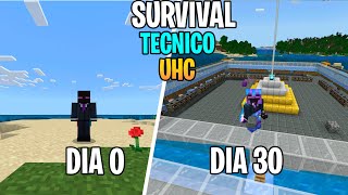 Survival Técnico Minecraft Bedrock UHC Dia 40 [upl. by Aicyla]