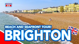 BRIGHTON  Walking tour along Brighton Beach and Seafront [upl. by Mccoy]