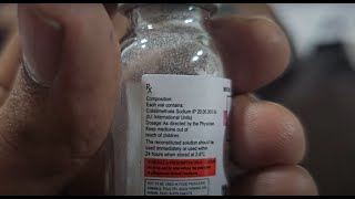 COLISTIN INJECTION  DOSE ADJUSTMENT amp CONVERSION  VIDEO 199 [upl. by Aekin]