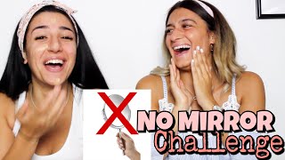 NO MIRROR Make Up Challenge mit meiner FREUNDIN  😂  Ebru Acikyol [upl. by Enelcaj]