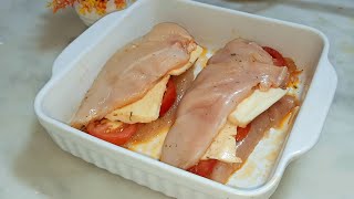 PETTO DI POLLO GUSTOSO ricetta facile e veloce Filetto tenero e succoso in 5 minuti asmr [upl. by Yalcrab]