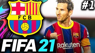 FIFA 21 Barcelona Career Mode EP1  A NEW ERA BEGINS [upl. by Anat]