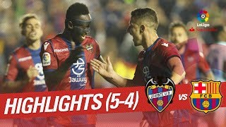 Resumen de Levante UD vs FC Barcelona 54 [upl. by Anoirb]