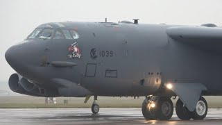 2x B52 Departure RAF Fairford [upl. by Digdirb264]