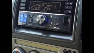 Alpine Double DIN Radio CD Bluetooth USB Aux install Nissan Navara [upl. by Sum]