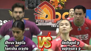 FINALS  dechapol psupissara p THA VS dhruv kapilat crasto IND  syed modi international 2024 [upl. by Drusi452]