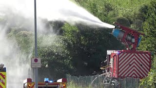 Große Industriebrandübung in FlörsheimDalsheim bei Katastrophenschutzübung Meliorem 2023  OTon [upl. by Mannos]