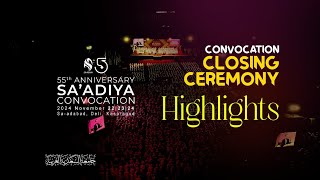 CONVOCATION CLOSING CEREMONY  HIGHLIGHTS FULL [upl. by Nauqet]