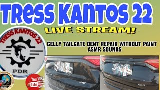 GELLY TAILGATE DENT REPAIR WITHOUT PAINT ASMR SOUNDS [upl. by Imuya]