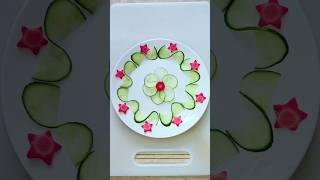 learn how to make salad easy salad vegetablecarving carving cuttingskills shortstrending art [upl. by Drucie]