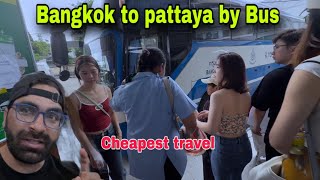 Bangkok to pattaya beach by Bus  Thailand 🇹🇭 Bangkok to pattaya beach by bus full details pattaya [upl. by Love]