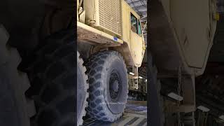 Loading an A4 HEMTT onto a C17A Globemaster III usairforce usaf [upl. by Debee]