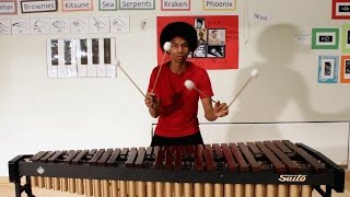 Super Mario Bros on Marimba with 4 Mallets by Aaron Grooves [upl. by Heyward]