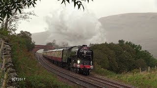 A1 60163 Tornado Flattens Shap and Aisgill on the Border Raider 16917 [upl. by Aemat]