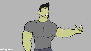 hulk transformation part5 animationFlipaclip hulk animationartbyarun01 [upl. by Zetnom]