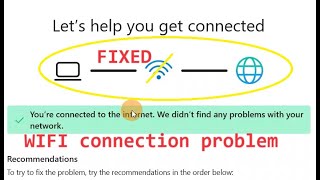 how to fix WIFI connection problem in Laptop and Desktop Windows 11 10 8 7 [upl. by Lindsley]