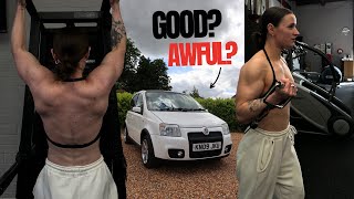 Driving a Fiat Panda 100HP to the Gym Back amp Biceps  Gas amp Gains Ep2 [upl. by Akinoj]