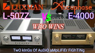 Luxman L507Z vs Accuphase E4000 King of AAVA super damping factor [upl. by Anoyet]