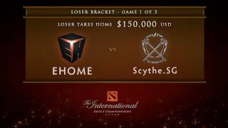 EHOME vs ScytheSG Game 1 Loser Bracket Finals  English Commentary  Dota 2 International [upl. by Lenno]