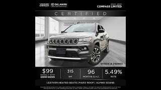 2023 Jeep Compass 4x4 Limited  Vaughan Chrysler Stk 230860 [upl. by Kcirdnek545]