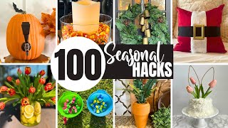 100 Genius HOME HACKS For Every Season NEW [upl. by Storz475]