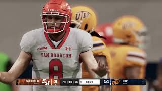 Sam Houston vs UTEP  College Football 10324 Full Game Highlights College Football 25 Sim [upl. by Cathi855]