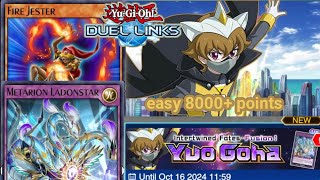 EASY 8000 POINTS FARMING YUO GOHA RUSH  YUGIOH DUEL LINKS [upl. by Nonregla]