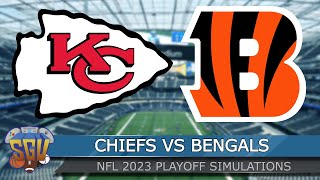 Kansas City Chiefs vs Cincinnati Bengals  AFC Championship Game Full Highlights  Madden 23 Sim [upl. by Ika292]