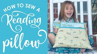 📚 Sew A Diy Reading Pillow With A Pocket And Handle  Perfect For Book Lovers [upl. by Galvan]