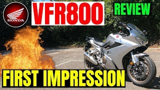 HONDA VFR800 2018  Review  First impression [upl. by Esilanna]