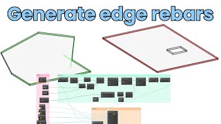 Revit Dynamo generate edge rebars in a slab [upl. by Yedarb]