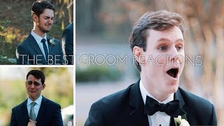 The BEST Compilation of Emotional Groom Reactions Seeing Their Brides [upl. by Rimidalb463]