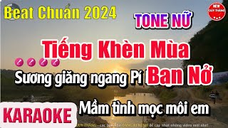 Tiếng Khèn Mùa Ban Nở Karaoke Tone Nữ [upl. by Milla]