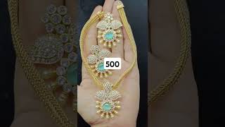 jewellery artificial jewellery Heavy quality jewellery set very reasonable price 500 only [upl. by Harmon734]