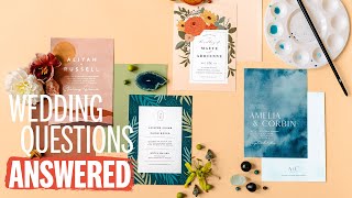 WEDDING INVITATIONS Everything You Need to Know  Wedding Questions Answered  The Knot [upl. by Spielman745]