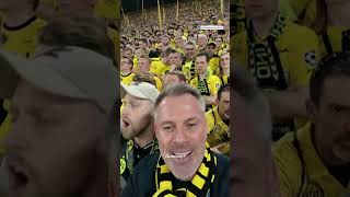 Carragher enjoying himself in the Dortmund Yellow Wall 🤣 [upl. by Kowatch]