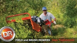 DR SelfPropelled Field amp Brush Mower  Johns Review [upl. by Danny636]