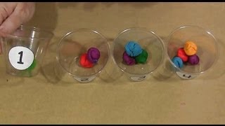 Playdough Counting Cups [upl. by Aihsitan653]