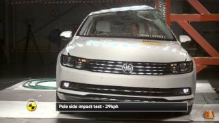 Euro NCAP Crash Test of Volkswagen Passat 2014 [upl. by Ahsieyt28]