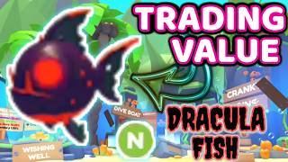 NEON DRACULA FISH TRADING VALUE IN ADOPT ME neondraculafish adoptme tradingvalue [upl. by Neiv]