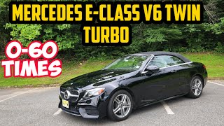 Mercedes Benz E400 E450 30L V6 Twinturbo Dragy App 060 Times [upl. by Clevie]