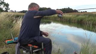 EASY FISHING Carp Fun On a Float Rod and a Centrepin [upl. by Belshin]