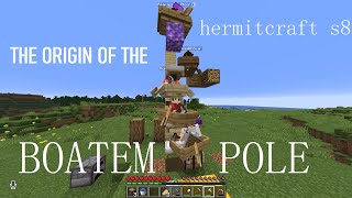 the origin of the BOATEM POLE Hermitcraft S8 all perspectives [upl. by Koblas]