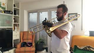 Nationalhymne USA National Anthem United States of America on Valve Trombone by Matthias Griesbeck [upl. by Brennan942]