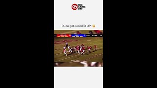 High School Punter Gets Demolished in the Backfield [upl. by Retsof154]