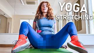 4K DEEP STRETCHING ROUTINE  YOGA HIPS STRETCHING GET READY WITH ME  SHOWED MORE [upl. by Infield]