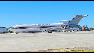 Kalitta Charters ll 727200 Landing At KLRD [upl. by Onitnatsnoc]